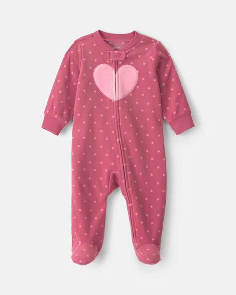 Pijama Enterito Corazones Micropolar